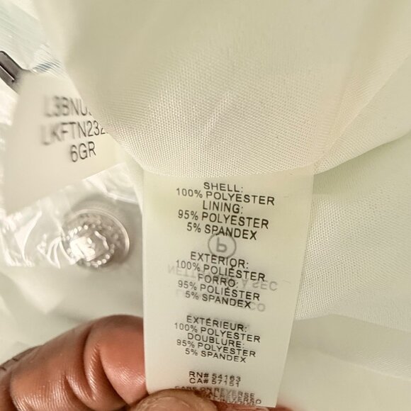 Karl Lagerfeld Paris Green & White Houndstooth Tweed Mini Skirt With Silver Butt - Picture 6 of 6